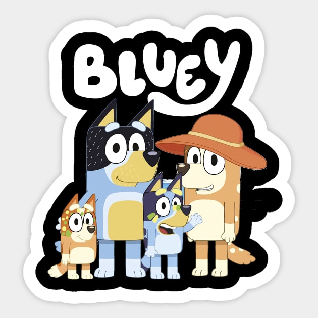 bluey family Sticker by MAGANG